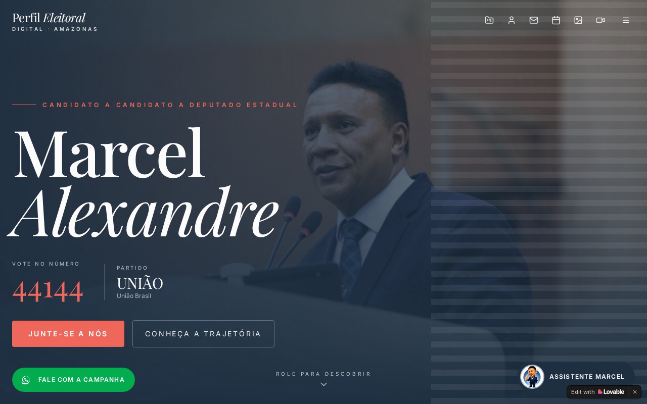 Preview do site Marcel Alexandre